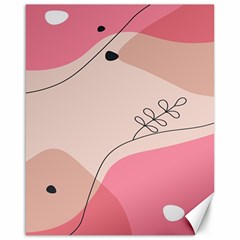 Pink Pattern Line Art Texture Minimalist Design Canvas 16  X 20 