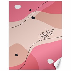 Pink Pattern Line Art Texture Minimalist Design Canvas 18  X 24  by Maspions