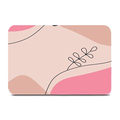 Pink Pattern Line Art Texture Minimalist Design Plate Mats