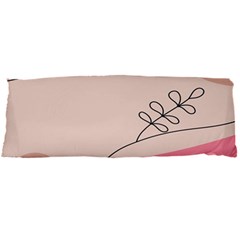 Pink Pattern Line Art Texture Minimalist Design Body Pillow Case Dakimakura (two Sides)