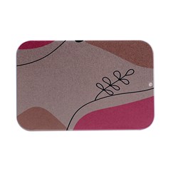 Pink Pattern Line Art Texture Minimalist Design Open Lid Metal Box (silver)   by Maspions