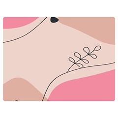 Pink Pattern Line Art Texture Minimalist Design Two Sides Premium Plush Fleece Blanket (baby Size)