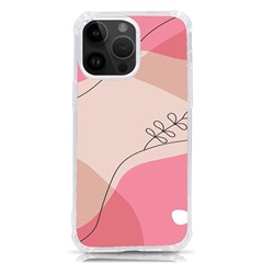 Pink Pattern Line Art Texture Minimalist Design Iphone 14 Pro Max Tpu Uv Print Case by Maspions