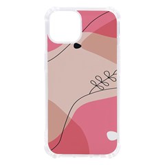 Pink Pattern Line Art Texture Minimalist Design Iphone 13 Tpu Uv Print Case by Maspions