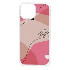 Pink Pattern Line Art Texture Minimalist Design Iphone 13 Mini Tpu Uv Print Case