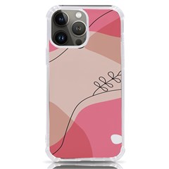 Pink Pattern Line Art Texture Minimalist Design Iphone 13 Pro Max Tpu Uv Print Case by Maspions