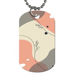 Pattern Line Art Texture Minimalist Design Dog Tag (two Sides)