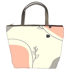 Pattern Line Art Texture Minimalist Design Bucket Bag