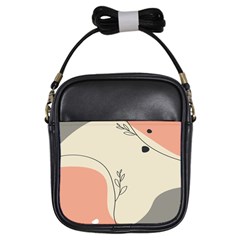 Pattern Line Art Texture Minimalist Design Girls Sling Bag