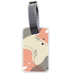 Pattern Line Art Texture Minimalist Design Luggage Tag (two Sides)