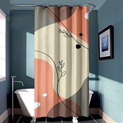 Pattern Line Art Texture Minimalist Design Shower Curtain 36  X 72  (stall) 