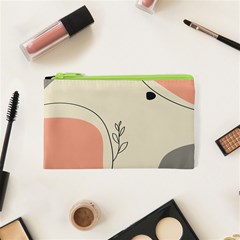 Pattern Line Art Texture Minimalist Design Cosmetic Bag (xs)