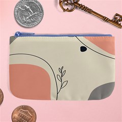 Pattern Line Art Texture Minimalist Design Large Coin Purse