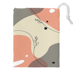 Pattern Line Art Texture Minimalist Design Drawstring Pouch (4xl) by Maspions