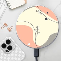 Pattern Line Art Texture Minimalist Design Wireless Fast Charger(white)