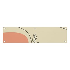 Pattern Line Art Texture Minimalist Design Banner And Sign 4  X 1 