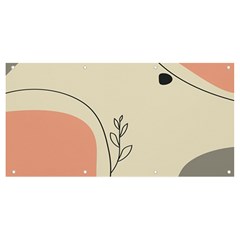 Pattern Line Art Texture Minimalist Design Banner And Sign 8  X 4 