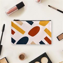 Boho Bohemian Style Design Minimalist Aesthetic Pattern Art Shapes Lines Cosmetic Bag (small)