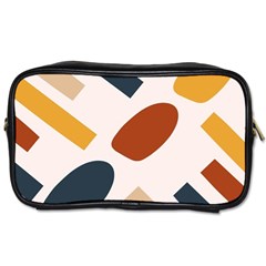 Boho Bohemian Style Design Minimalist Aesthetic Pattern Art Shapes Lines Toiletries Bag (one Side)