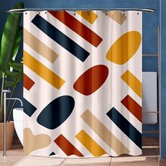 Boho Bohemian Style Design Minimalist Aesthetic Pattern Art Shapes Lines Shower Curtain 60  X 72  (medium) 