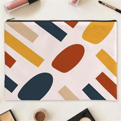 Boho Bohemian Style Design Minimalist Aesthetic Pattern Art Shapes Lines Cosmetic Bag (xxxl)