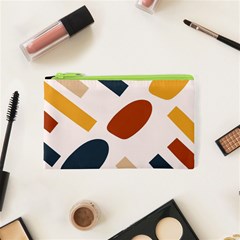 Boho Bohemian Style Design Minimalist Aesthetic Pattern Art Shapes Lines Cosmetic Bag (xs)