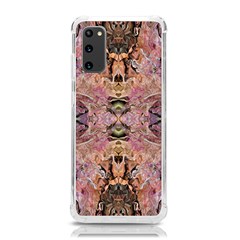 Pink On Brown Samsung Galaxy S20 6 2 Inch Tpu Uv Case by kaleidomarblingart