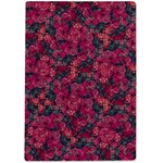 Captivating botanic motif collage composition featuring a harmonious blend of vibrant reds and dark greens. Perfect for adding a touch of natural elegance to any space or garment, whether it s adornin Back