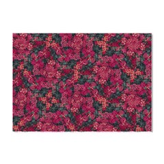 Captivating Botanic Motif Collage Composition Featuring A Harmonious Blend Of Vibrant Reds And Dark Greens  Perfect For Adding A Touch Of Natural Elegance To Any Space Or Garment, Whether It s Adornin by dflcprintsclothing