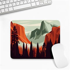 Mountain Travel Canyon Nature Tree Wood Small Mousepad by Maspions