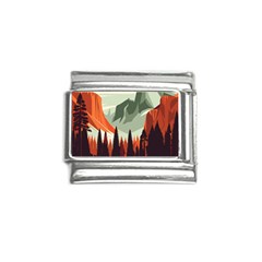 Mountain Travel Canyon Nature Tree Wood Italian Charm (9mm) by Maspions