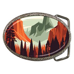 Mountain Travel Canyon Nature Tree Wood Belt Buckles