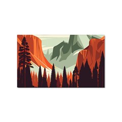 Mountain Travel Canyon Nature Tree Wood Sticker Rectangular (10 Pack) by Maspions