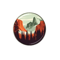 Mountain Travel Canyon Nature Tree Wood Hat Clip Ball Marker (4 Pack) by Maspions