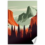 Mountain Travel Canyon Nature Tree Wood Canvas 24  x 36  23.35 x34.74  Canvas - 1