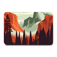 Mountain Travel Canyon Nature Tree Wood Plate Mats