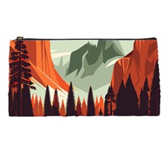 Mountain Travel Canyon Nature Tree Wood Pencil Case