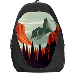 Mountain Travel Canyon Nature Tree Wood Backpack Bag by Maspions