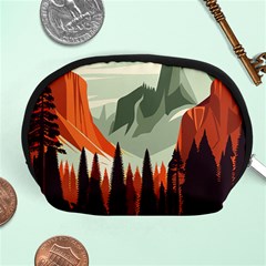 Mountain Travel Canyon Nature Tree Wood Accessory Pouch (medium)