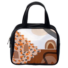 Bohemian Digital Minimalist Boho Style Geometric Abstract Art Classic Handbag (one Side)