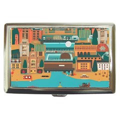 City Painting Town Urban Artwork Cigarette Money Case