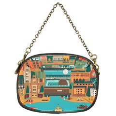 City Painting Town Urban Artwork Chain Purse (one Side) by Maspions