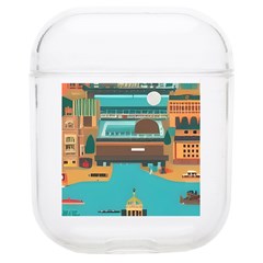 City Painting Town Urban Artwork Soft Tpu Airpods 1/2 Case by Maspions