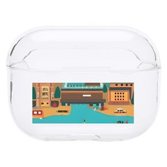 City Painting Town Urban Artwork Hard Pc Airpods Pro Case by Maspions