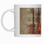 Music Notes Score Song Melody Classic Classical Vintage Violin Viola Cello Bass White Mug Left