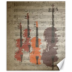 Music Notes Score Song Melody Classic Classical Vintage Violin Viola Cello Bass Canvas 20  X 24 