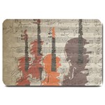 Music Notes Score Song Melody Classic Classical Vintage Violin Viola Cello Bass Large Doormat 30 x20  Door Mat