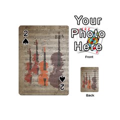 Music Notes Score Song Melody Classic Classical Vintage Violin Viola Cello Bass Playing Cards 54 Designs (mini)