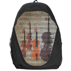 Music Notes Score Song Melody Classic Classical Vintage Violin Viola Cello Bass Backpack Bag