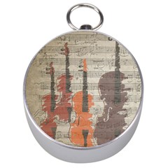 Music Notes Score Song Melody Classic Classical Vintage Violin Viola Cello Bass Silver Compasses by Maspions